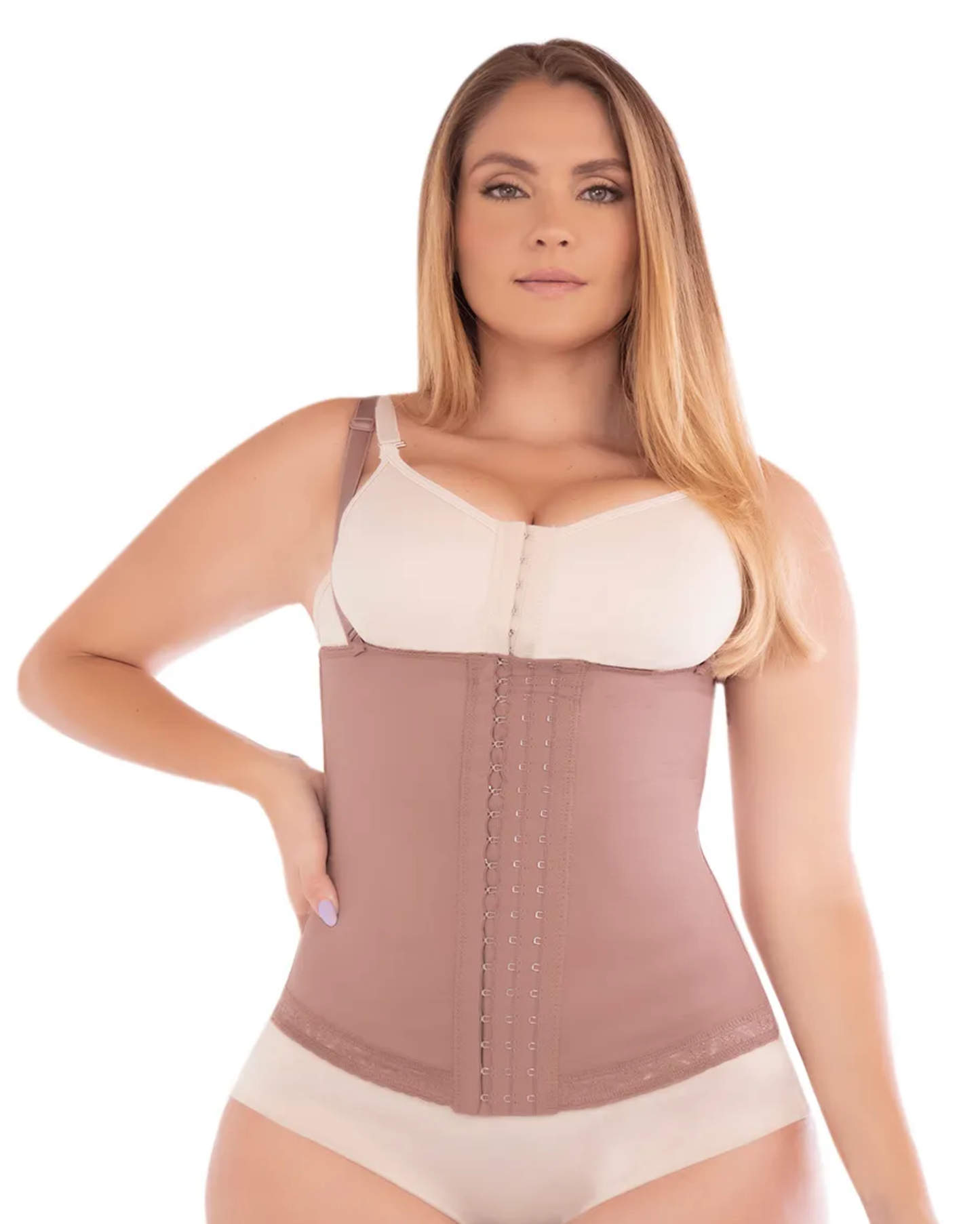 Cinturilla strapless moldeadora de alta compresión para cintura y postura