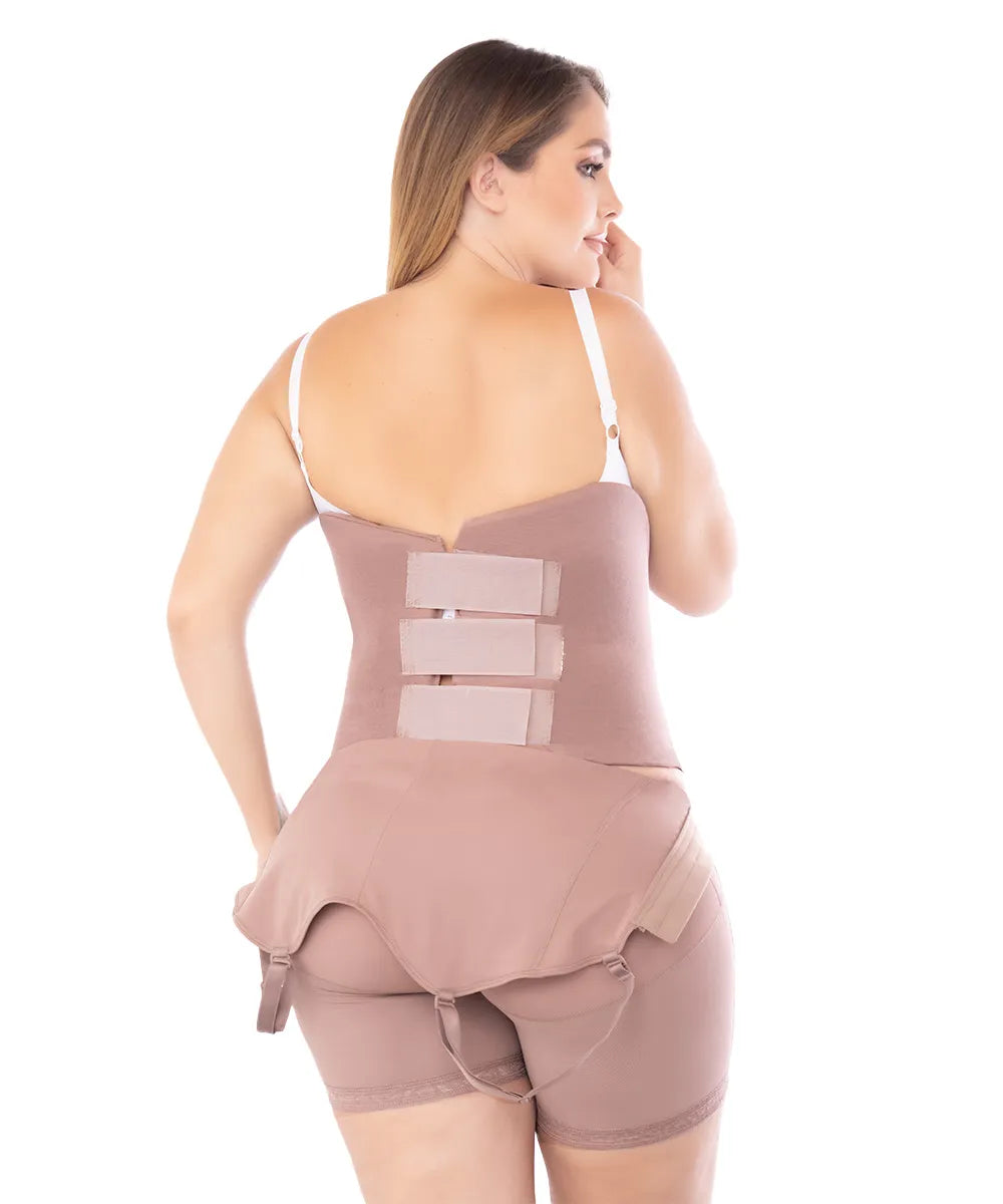 Post-surgical abdominal support belt with foam and adjustable support