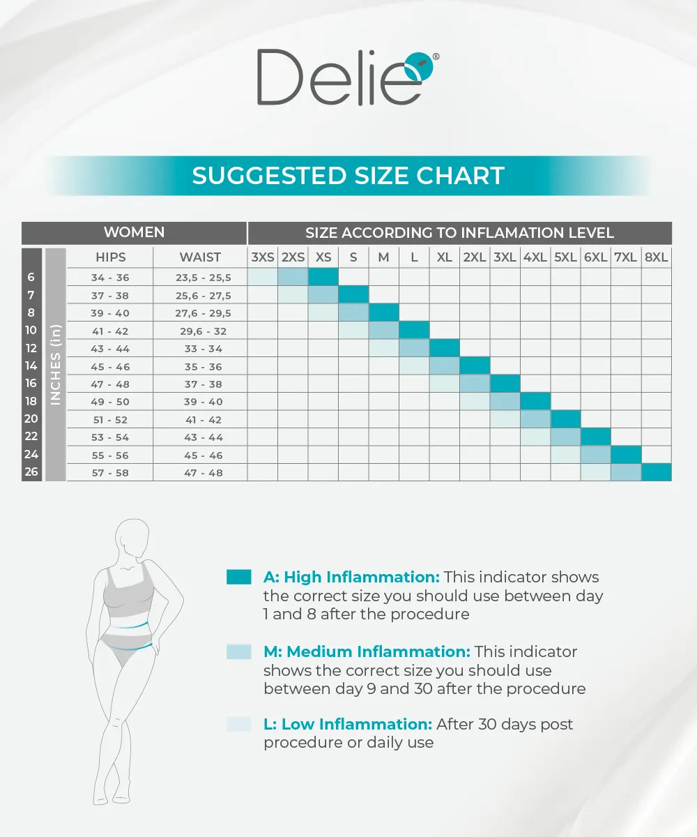 Post-Surgical Knee-Length Girdle with Abdominal & Glute Support